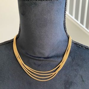 Stella & Dot 4-strand gold necklace - never worn!